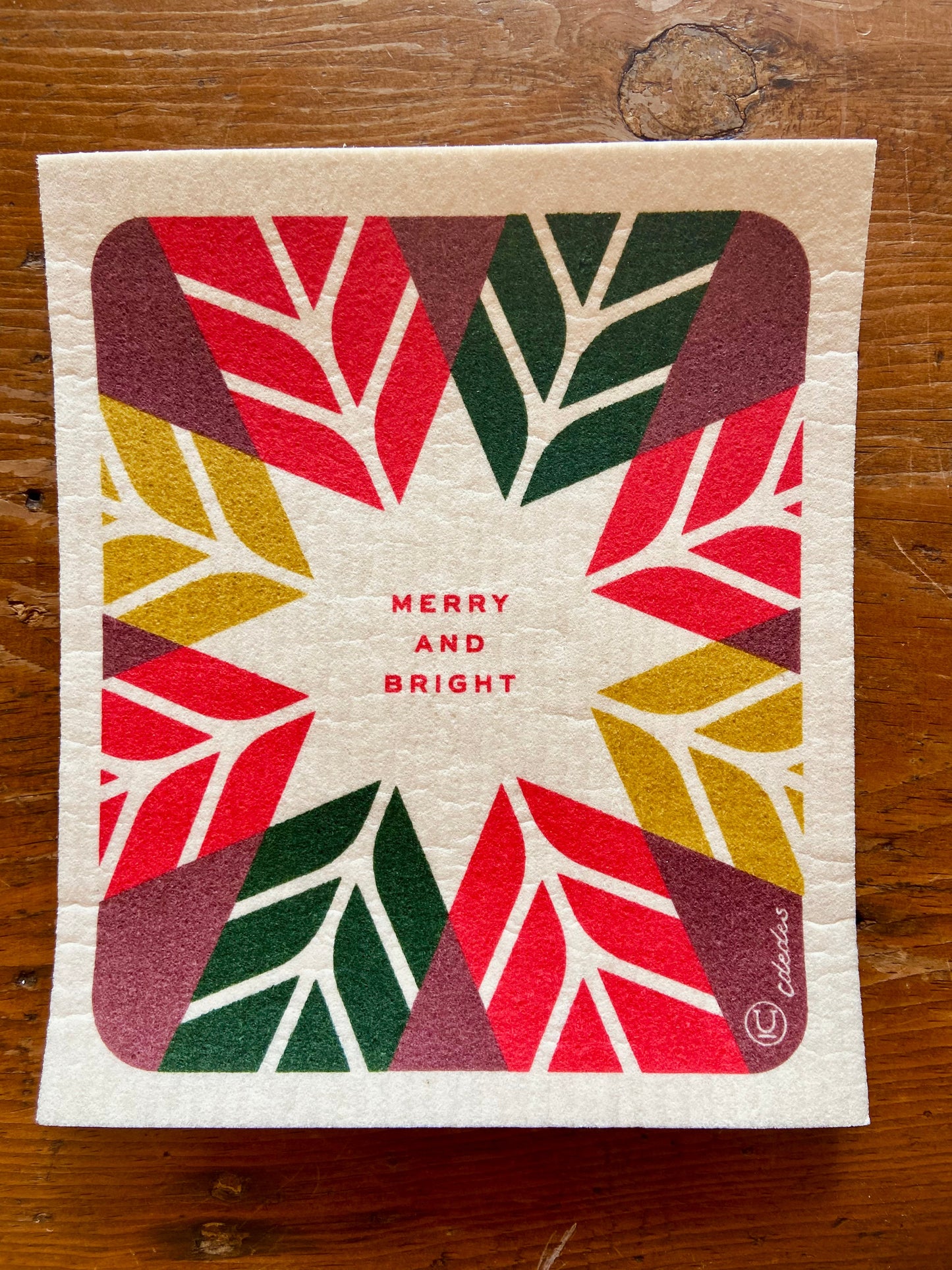 Holiday Swedish Sponge Cloths by Unwrapped Essentials