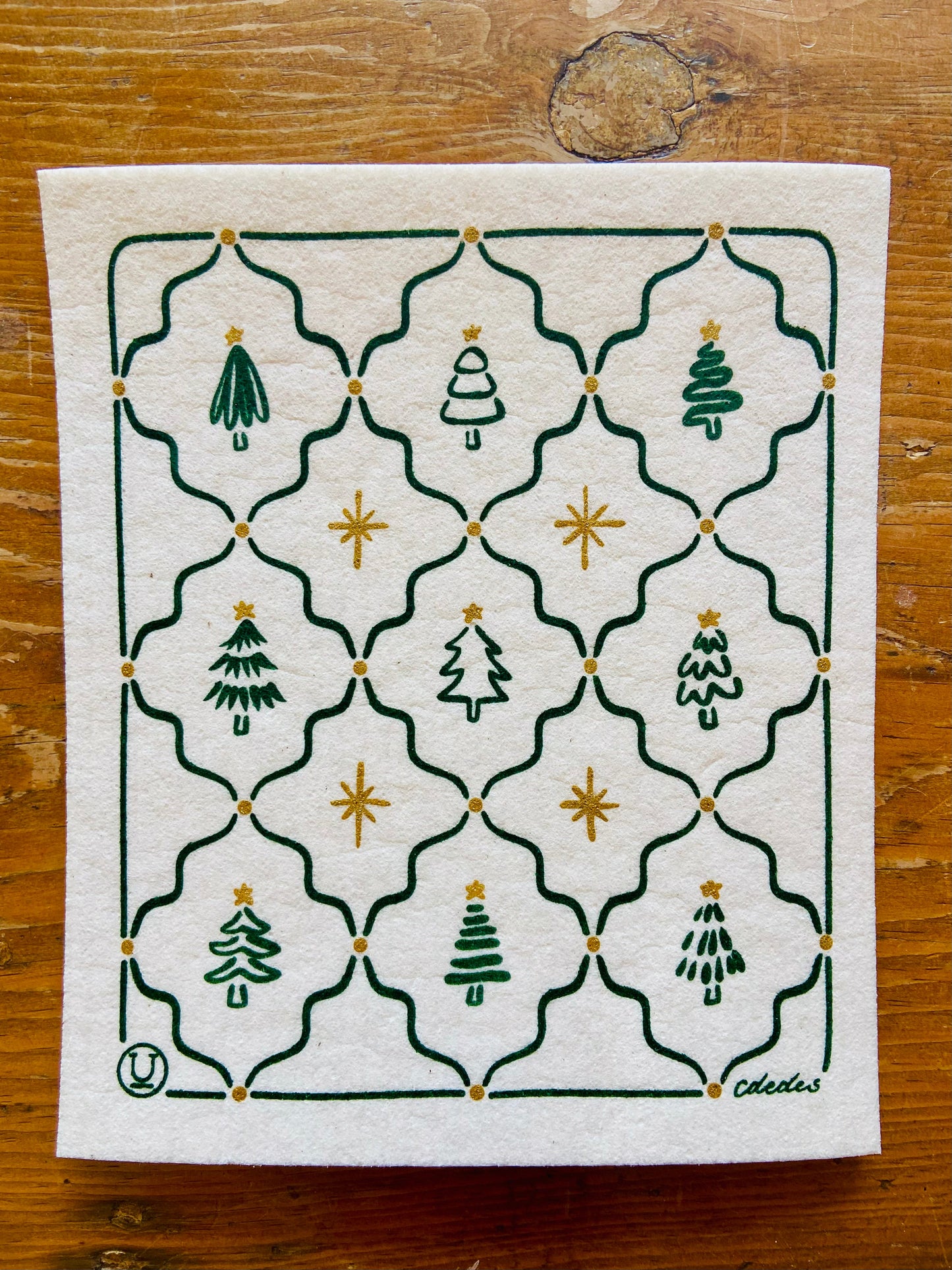 Holiday Swedish Sponge Cloths by Unwrapped Essentials
