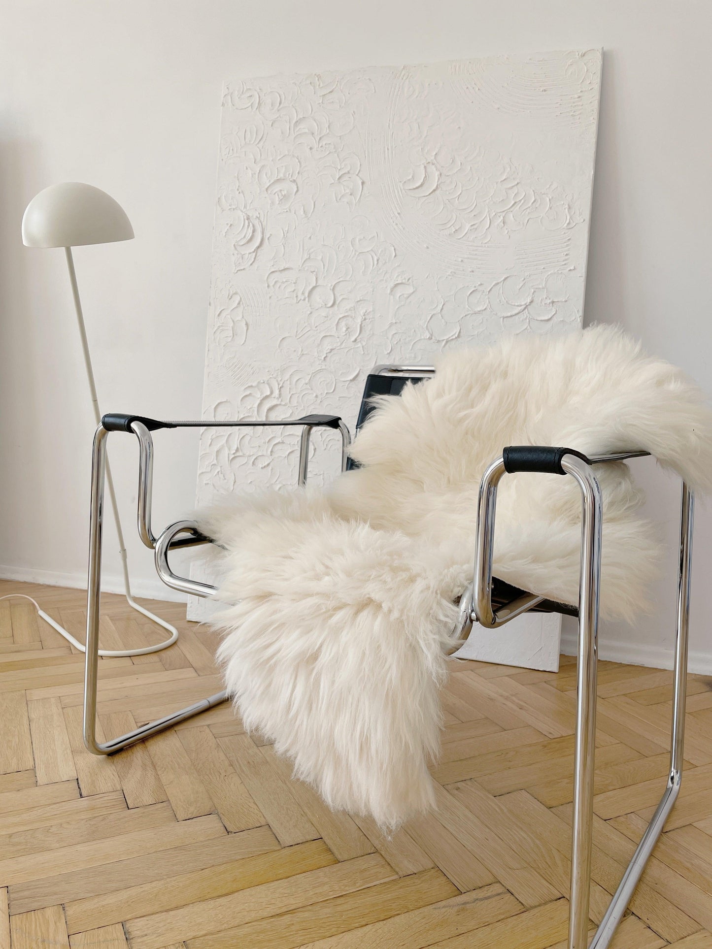 Natural Sheepskin Rug for Pet-2