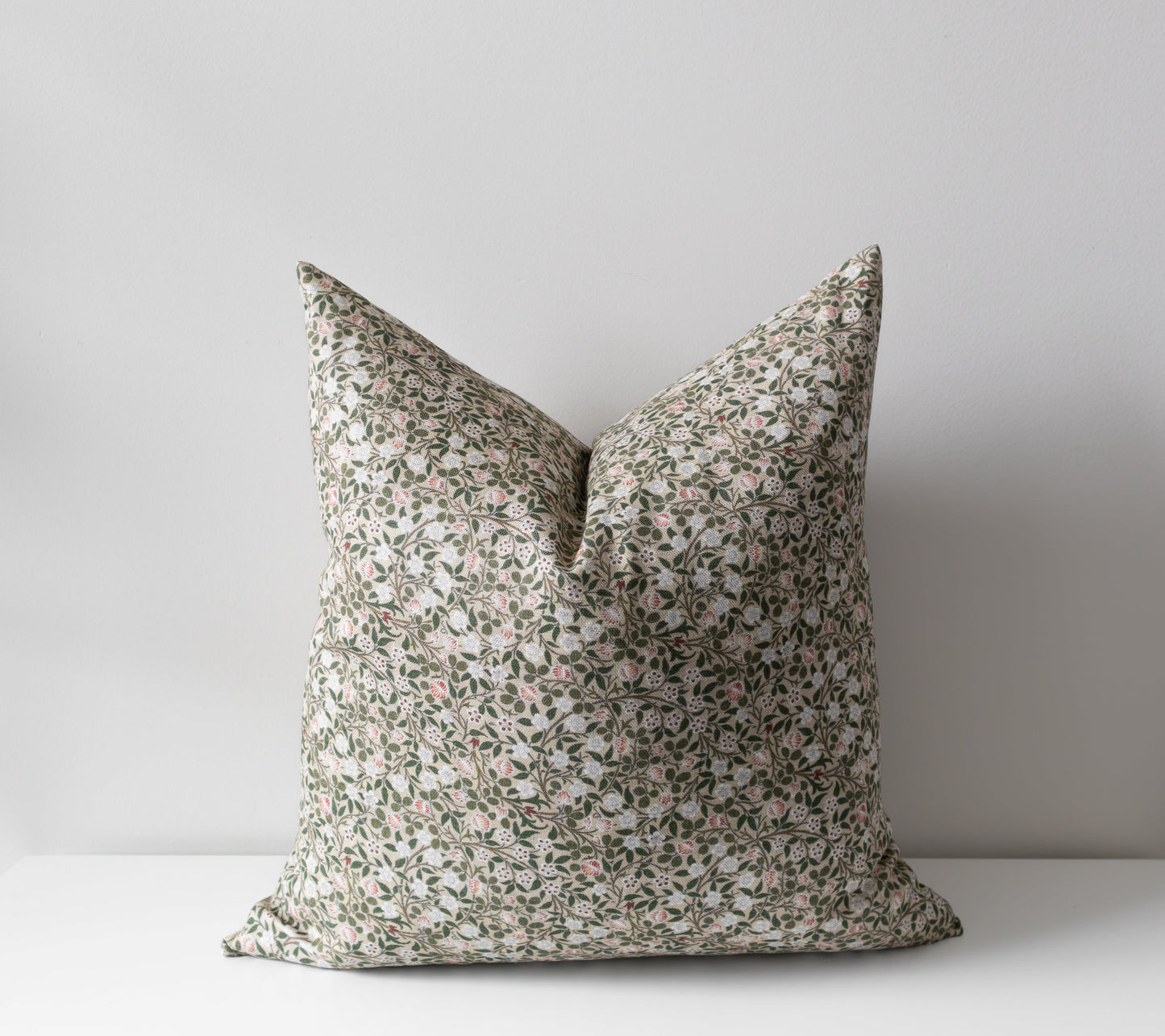 Lily | Neutral Floral Pillow Cover