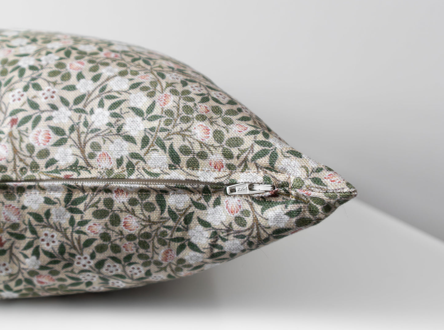 Lily | Neutral Floral Pillow Cover
