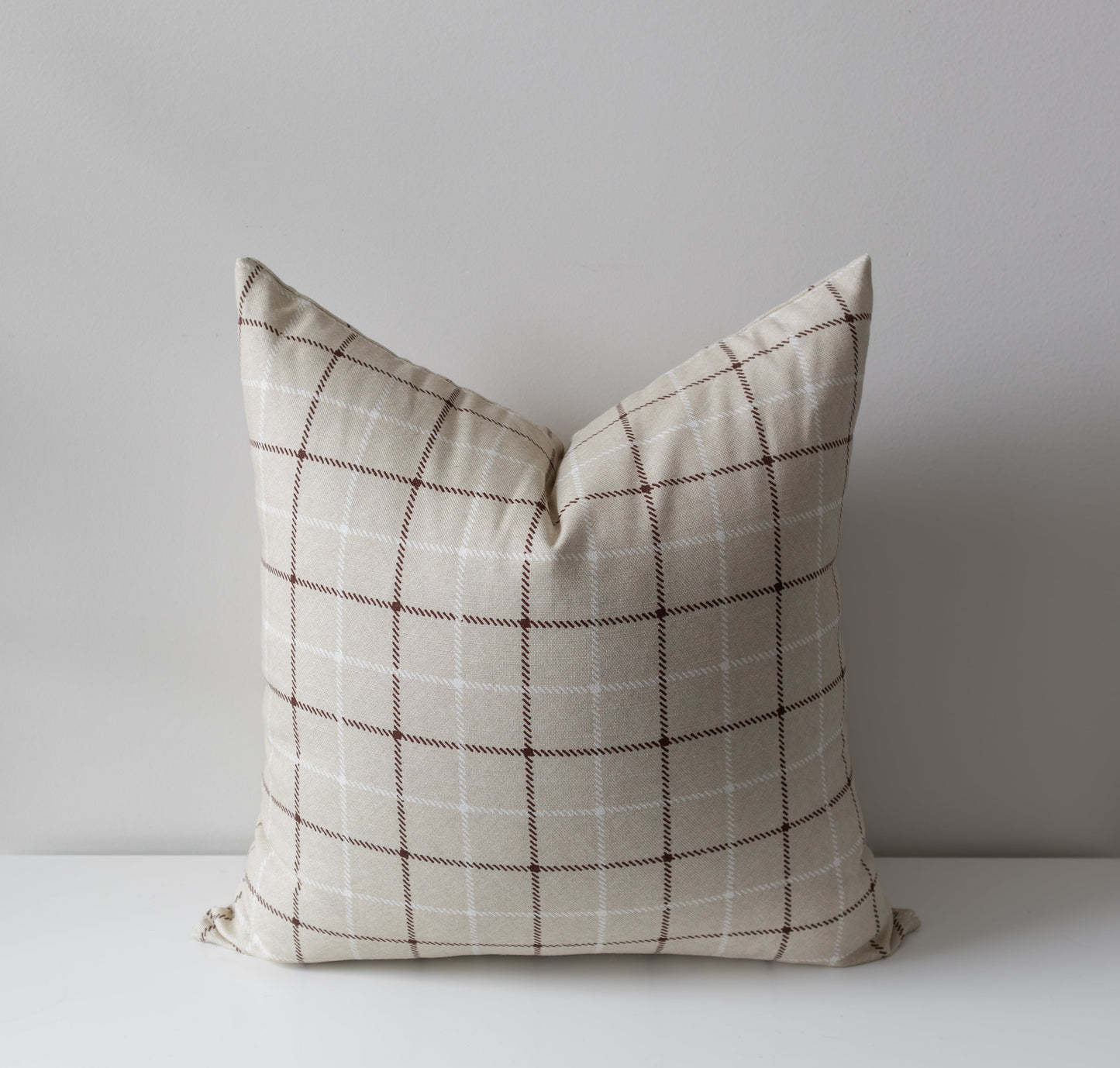Niall | Neutral Interlock Geo Pillow Cover