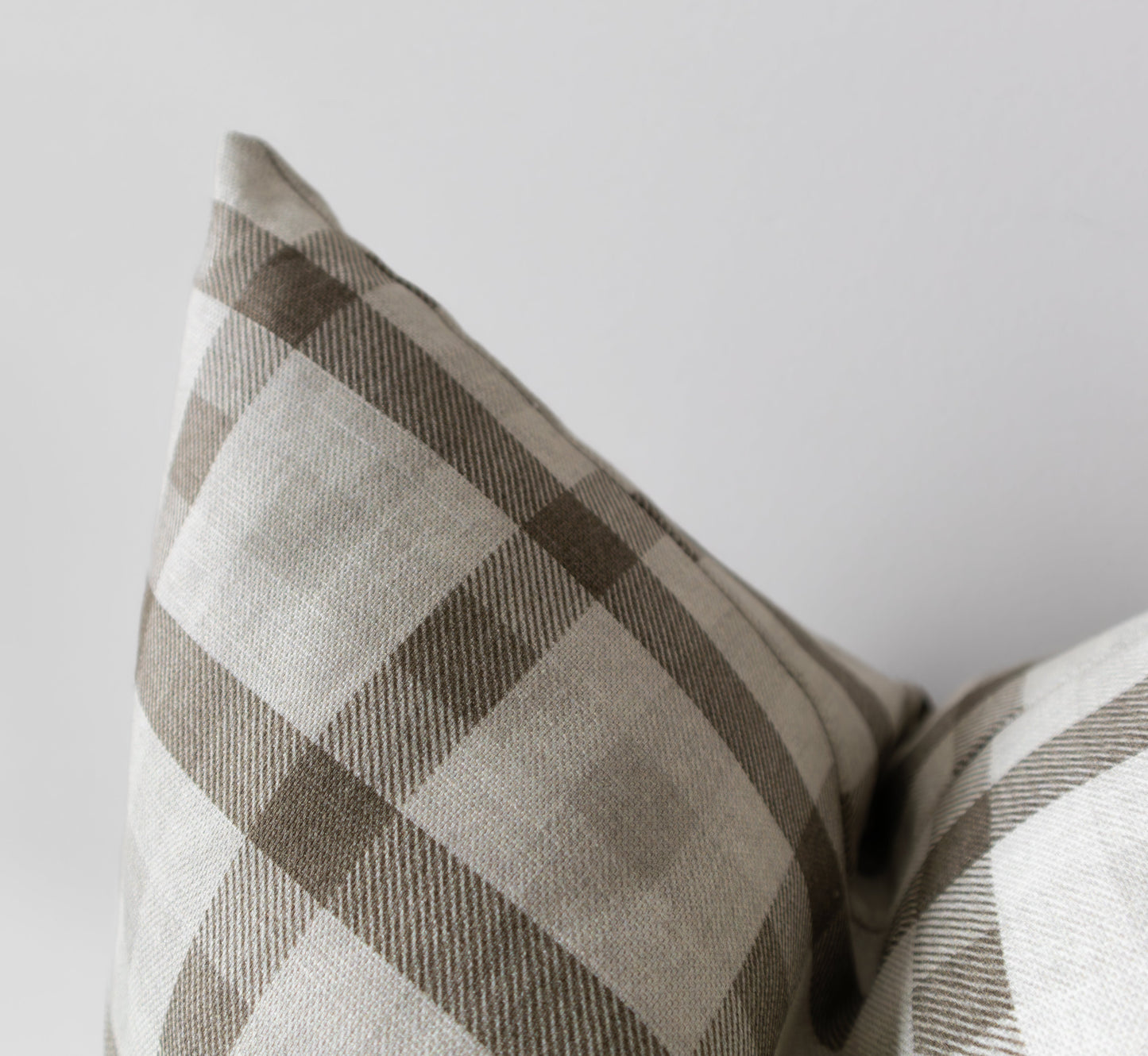 Quinton | Neutral Plaid Pillow Cover