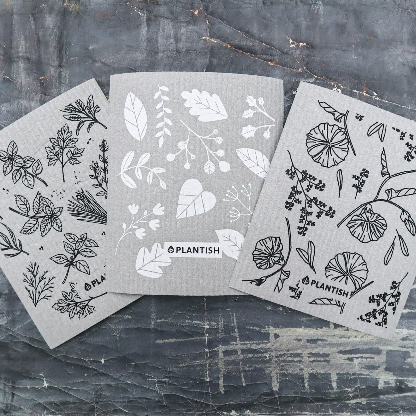 Healing Herbs - Swedish Sponge Cloth Set-0