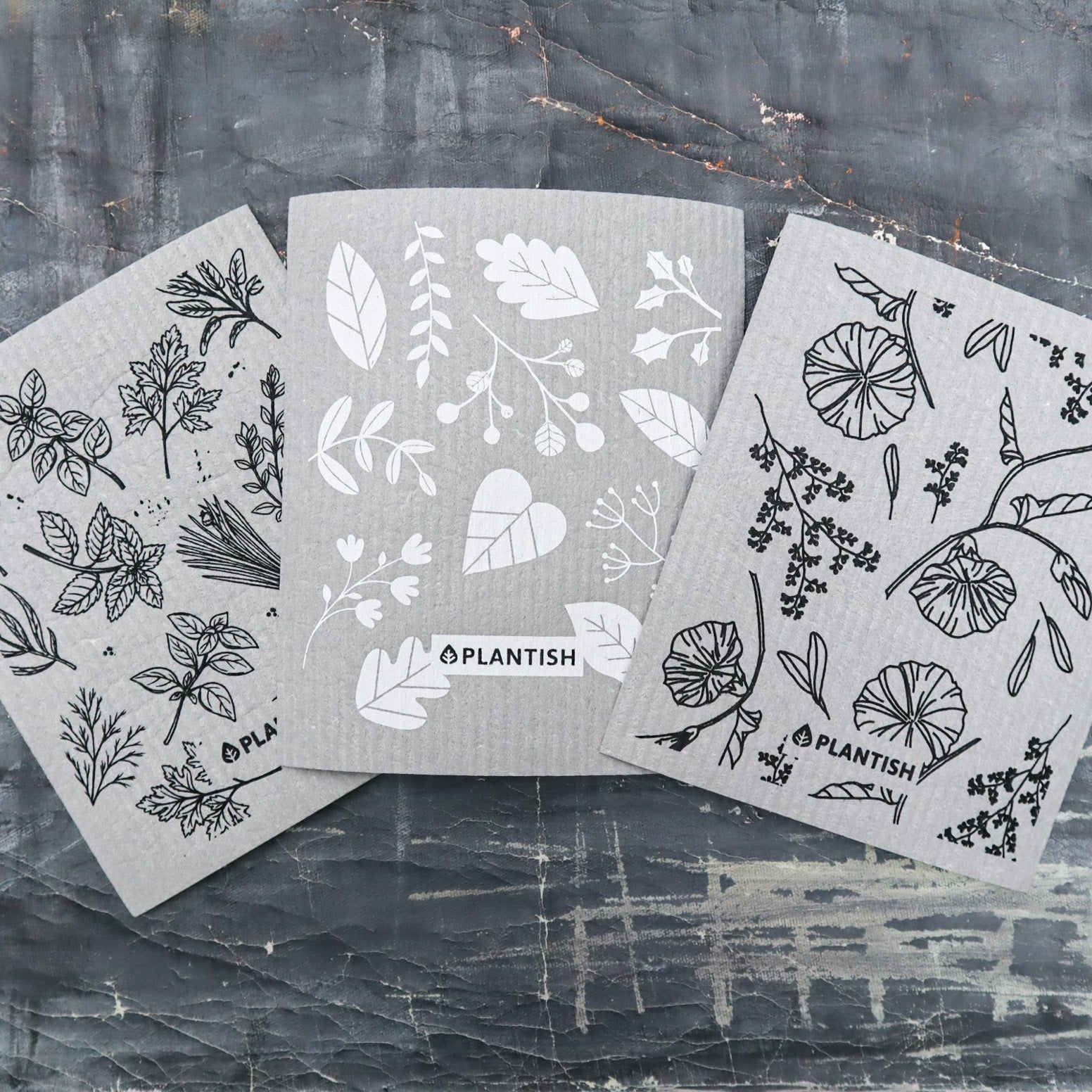 Healing Herbs - Swedish Sponge Cloth Set-0