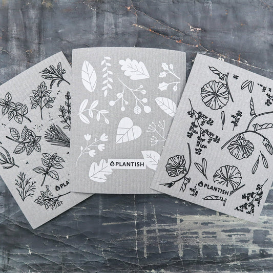 Healing Herbs - Swedish Sponge Cloth Set-0