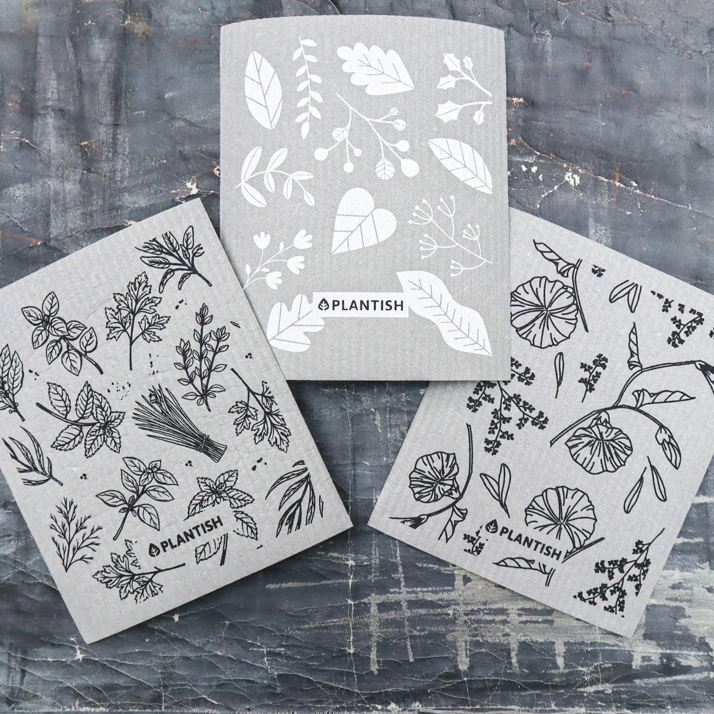 Healing Herbs - Swedish Sponge Cloth Set-1