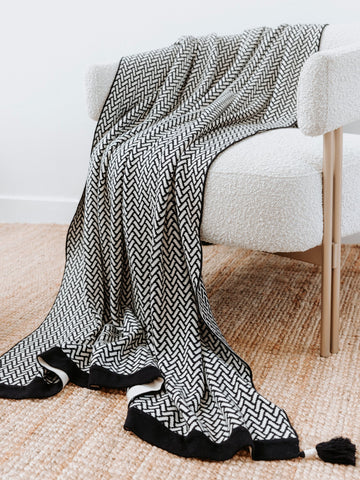 Organic Knitted Throw Blanket-0