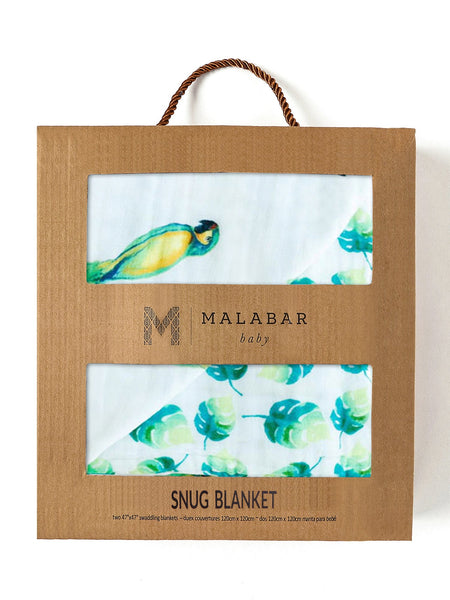 Organic Snug Blanket - Parrots-3