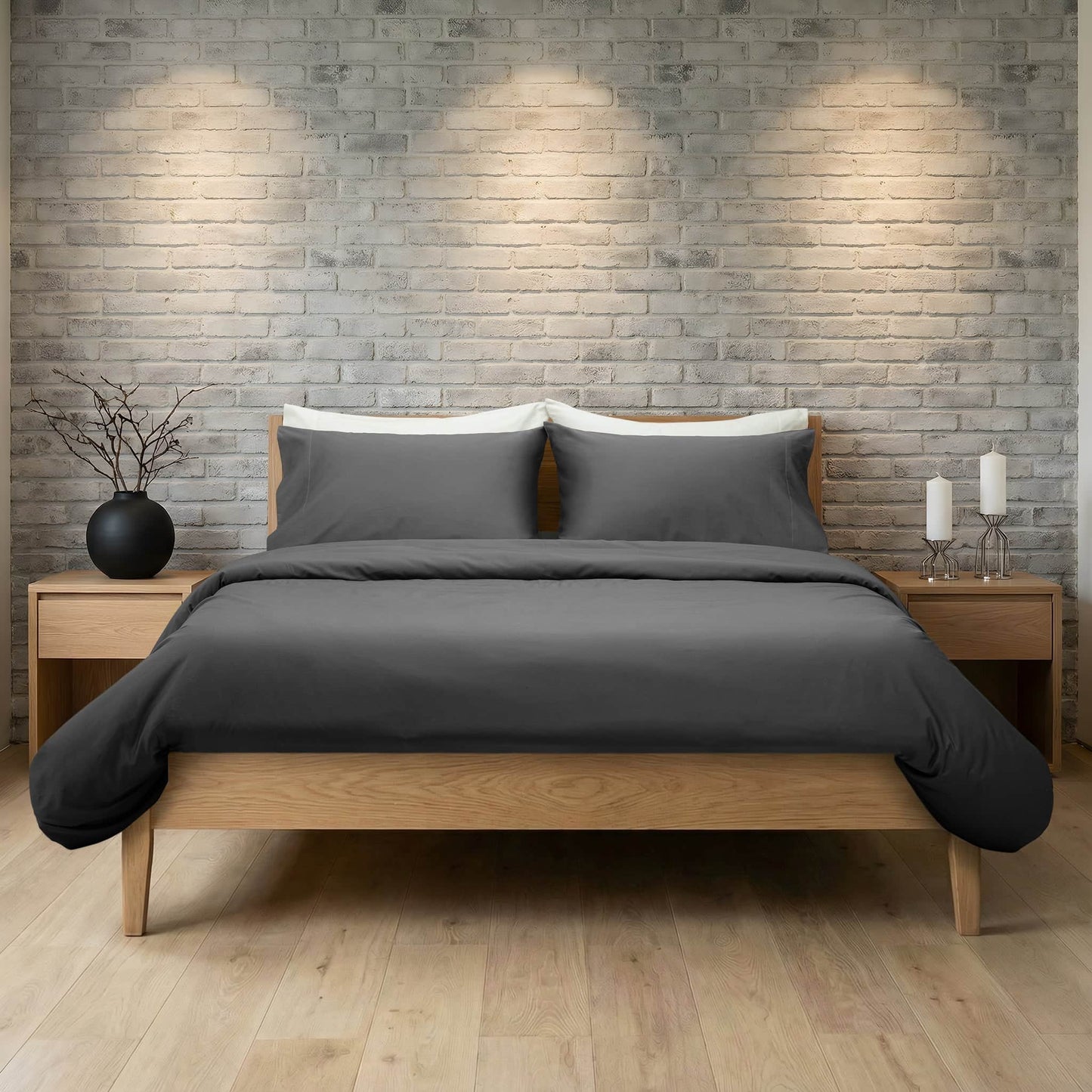 Refined Collection Sateen Duvet Cover Set- Various Colours