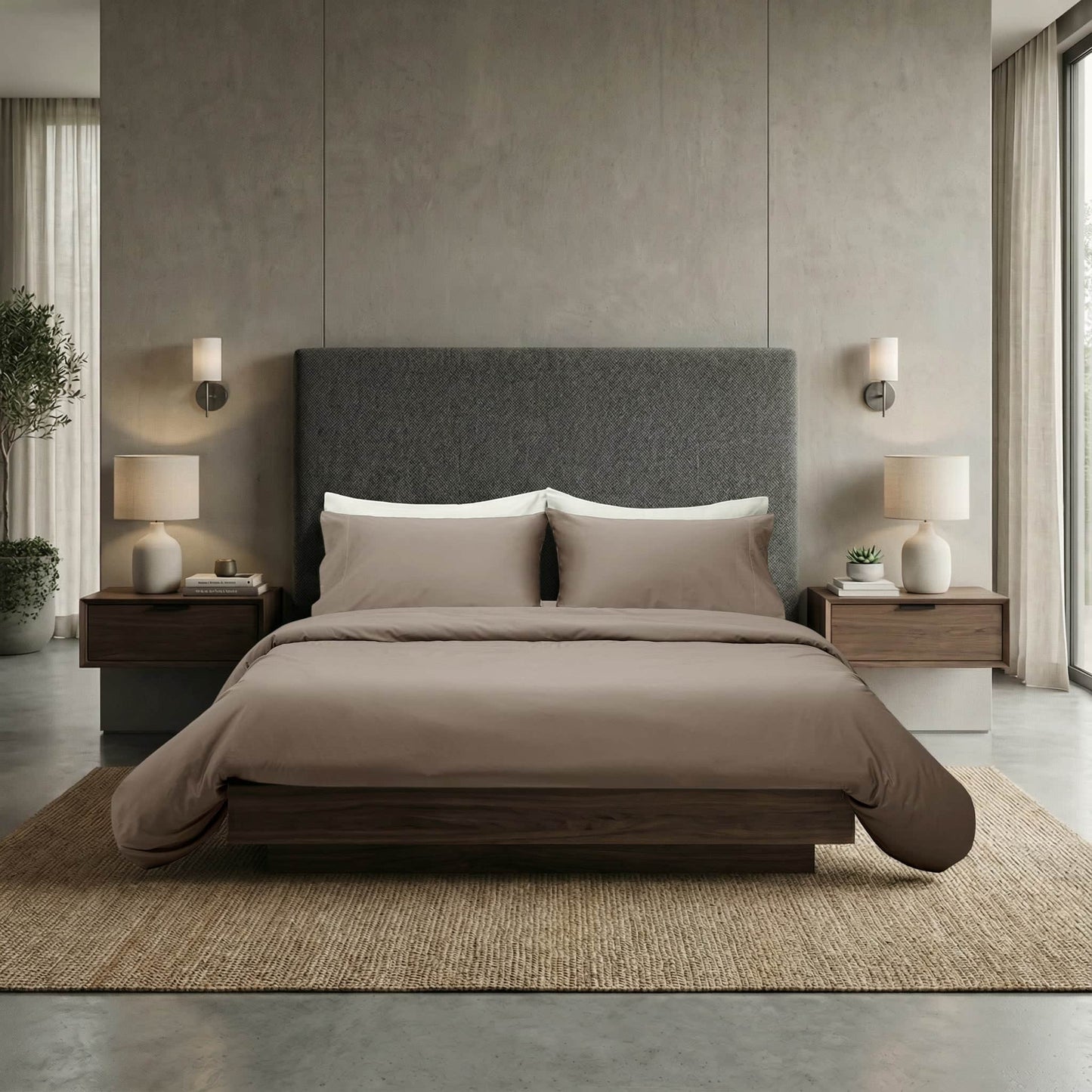 Refined Collection Sateen Duvet Cover Set- Various Colours