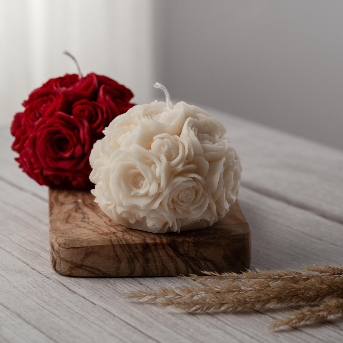 Rose Love Candle I Rose Flower Ball Candle