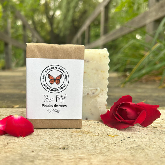 Rose Petals Bar Soap Lightly Scented Fragrance