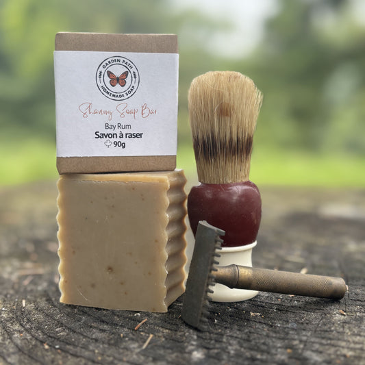 Shaving Soap Bar Lightly Scented Made with Beer & Clay