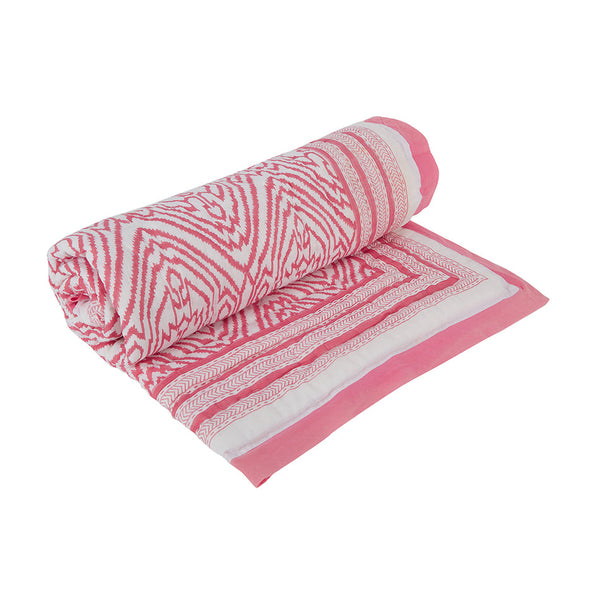 Southside Pink Cotton Quilt-6