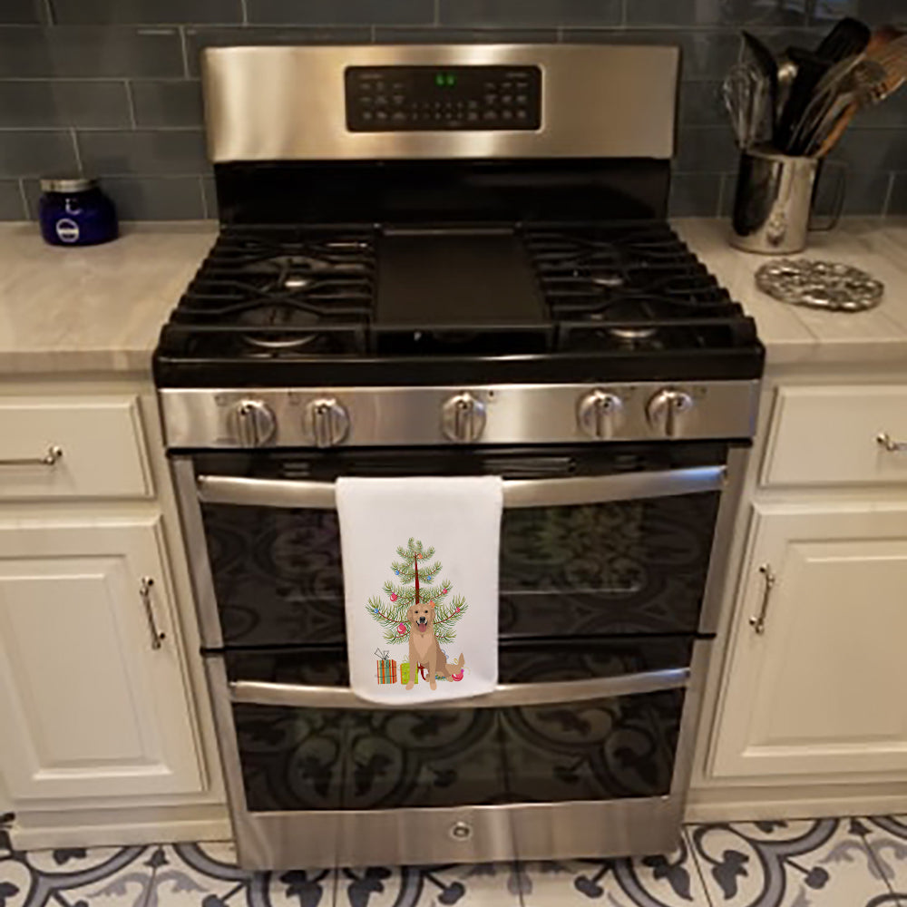 Golden Retriever Christmas Kitchen Towel Set of 2