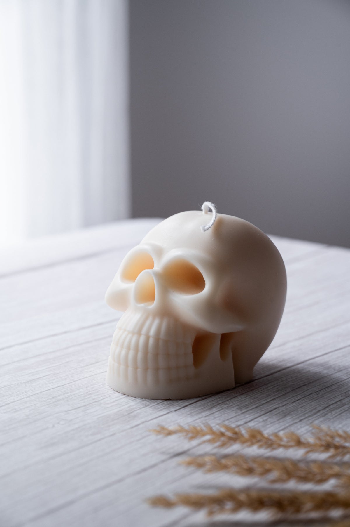 Skull Skeleton Head Soy Wax Vegan Candle