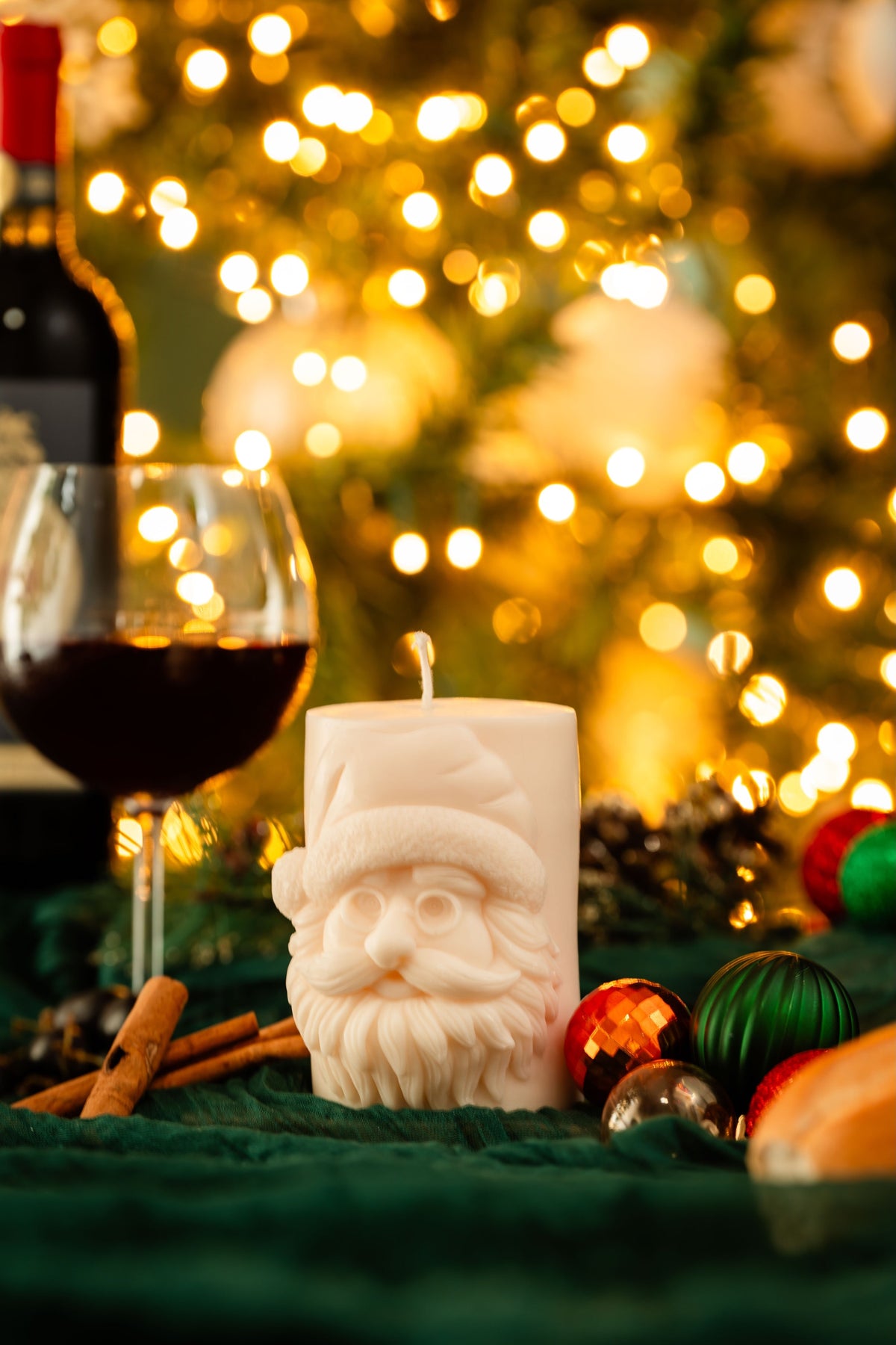 Pillar Santa Claus Candle