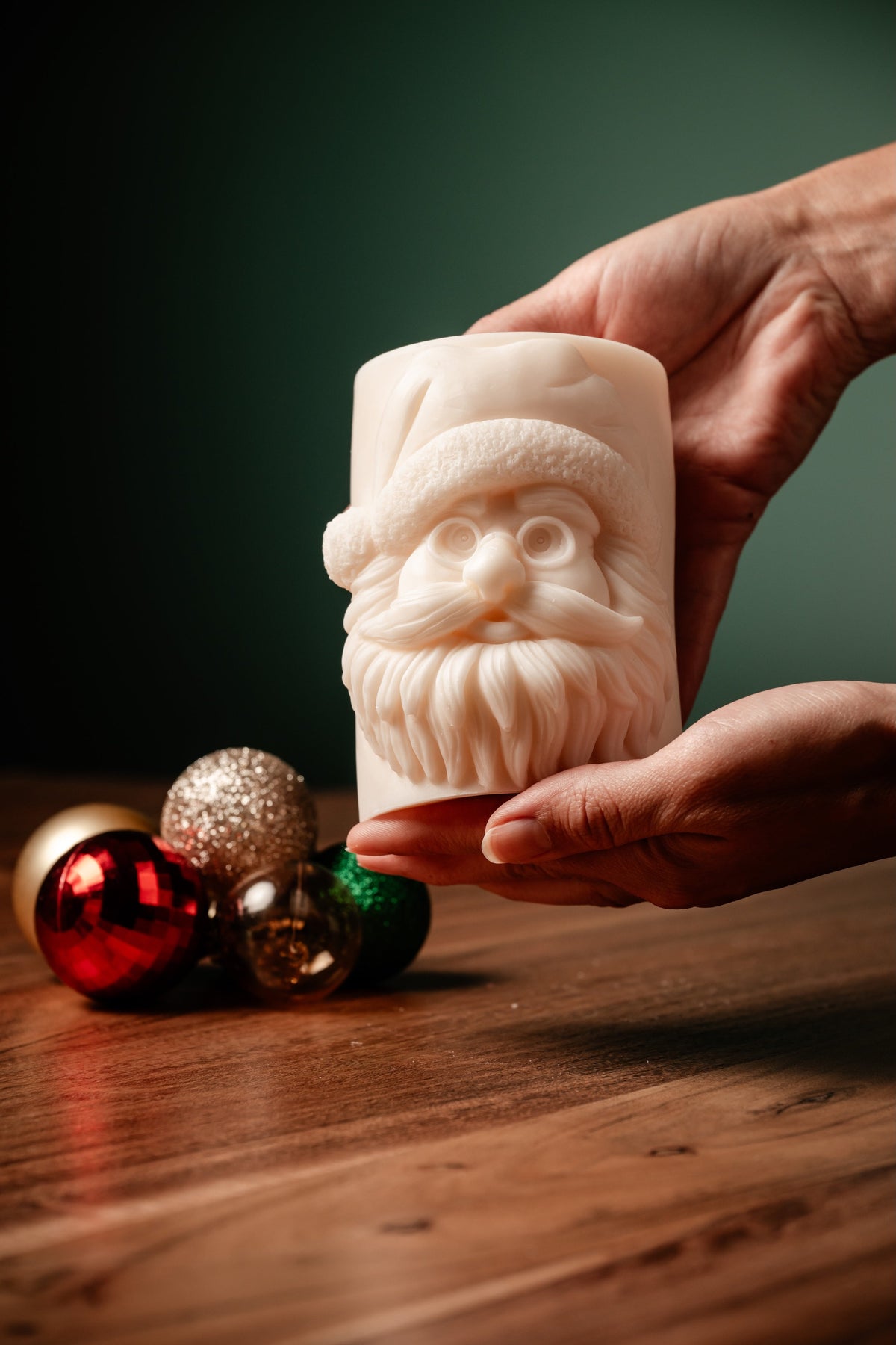 Pillar Santa Claus Candle