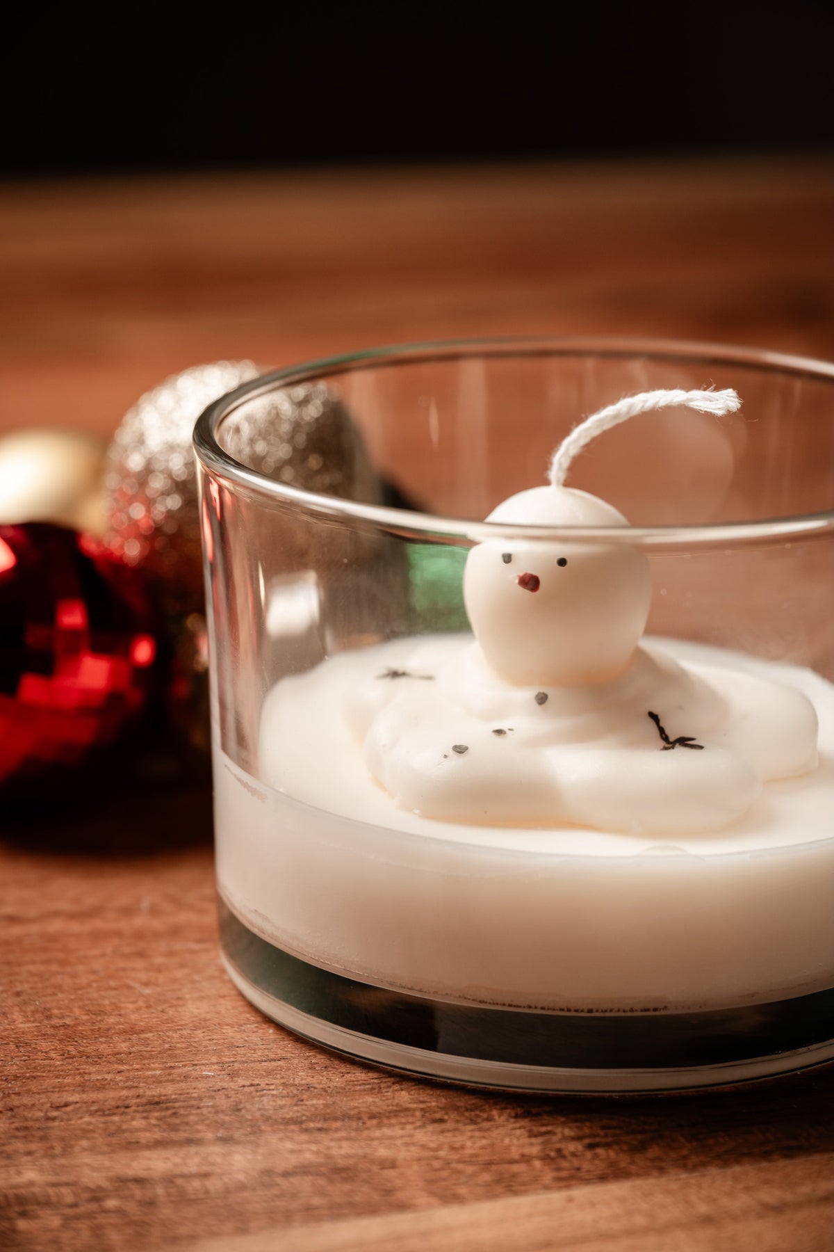 Melted Snowman in A Jar Candle - Christmas
