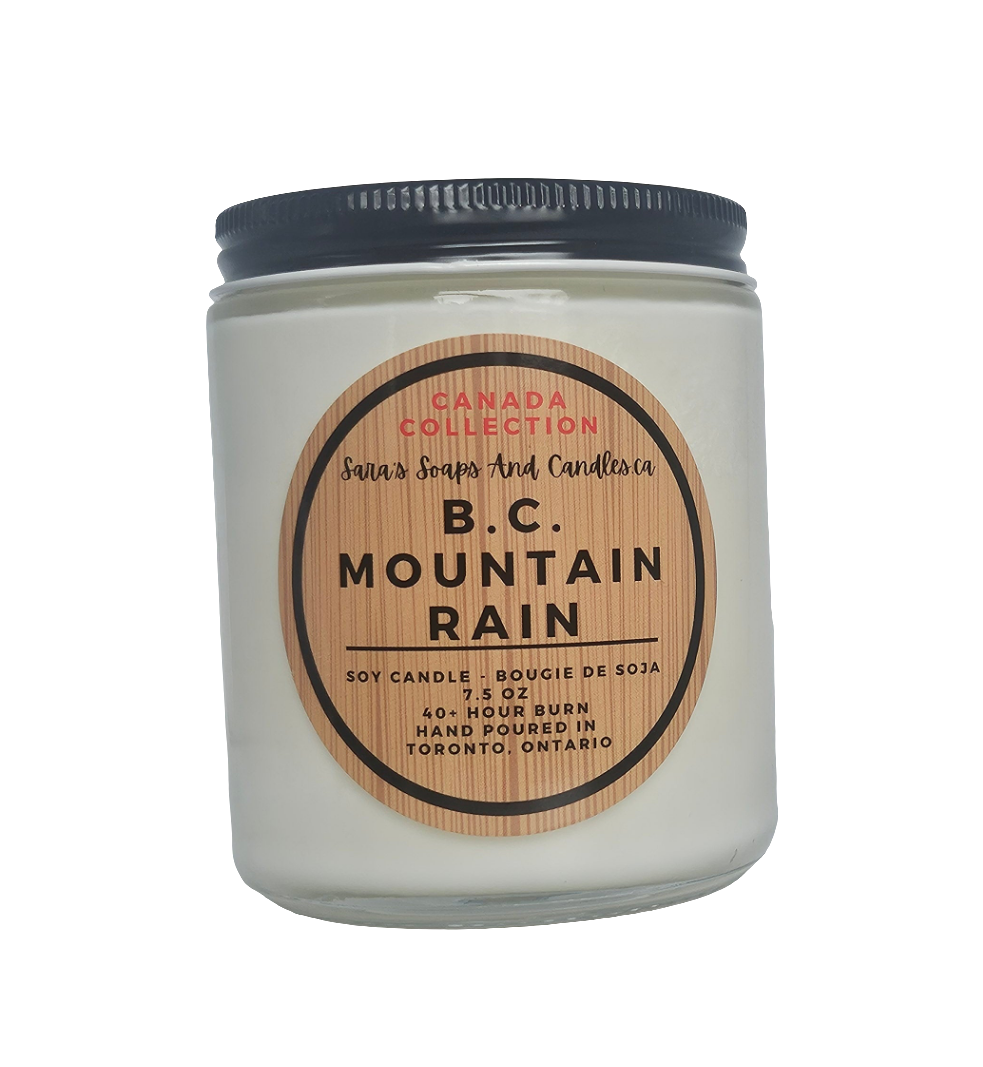 BC Mountain Rain Soy Candle - 8oz