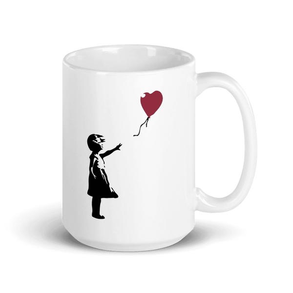 Banksy The Girl with a Red Balloon Artwork Mug-6