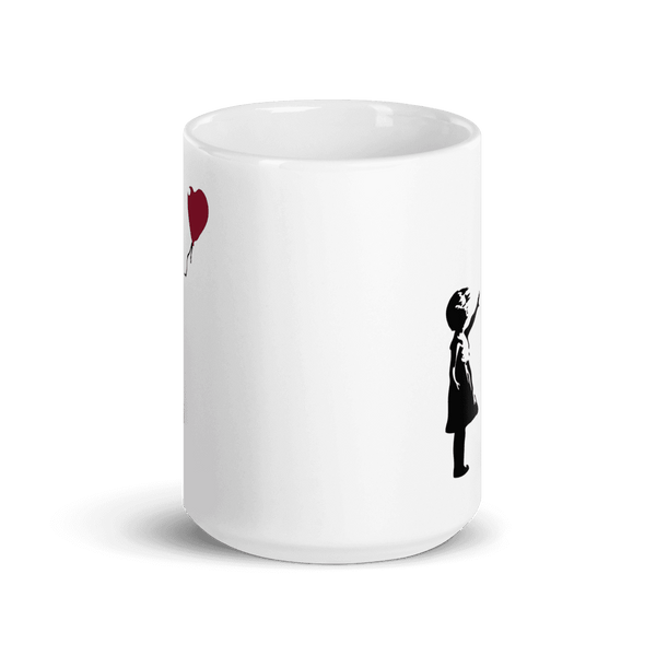 Banksy The Girl with a Red Balloon Artwork Mug-5