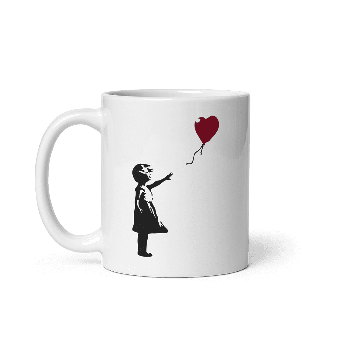 Banksy The Girl with a Red Balloon Artwork Mug-0