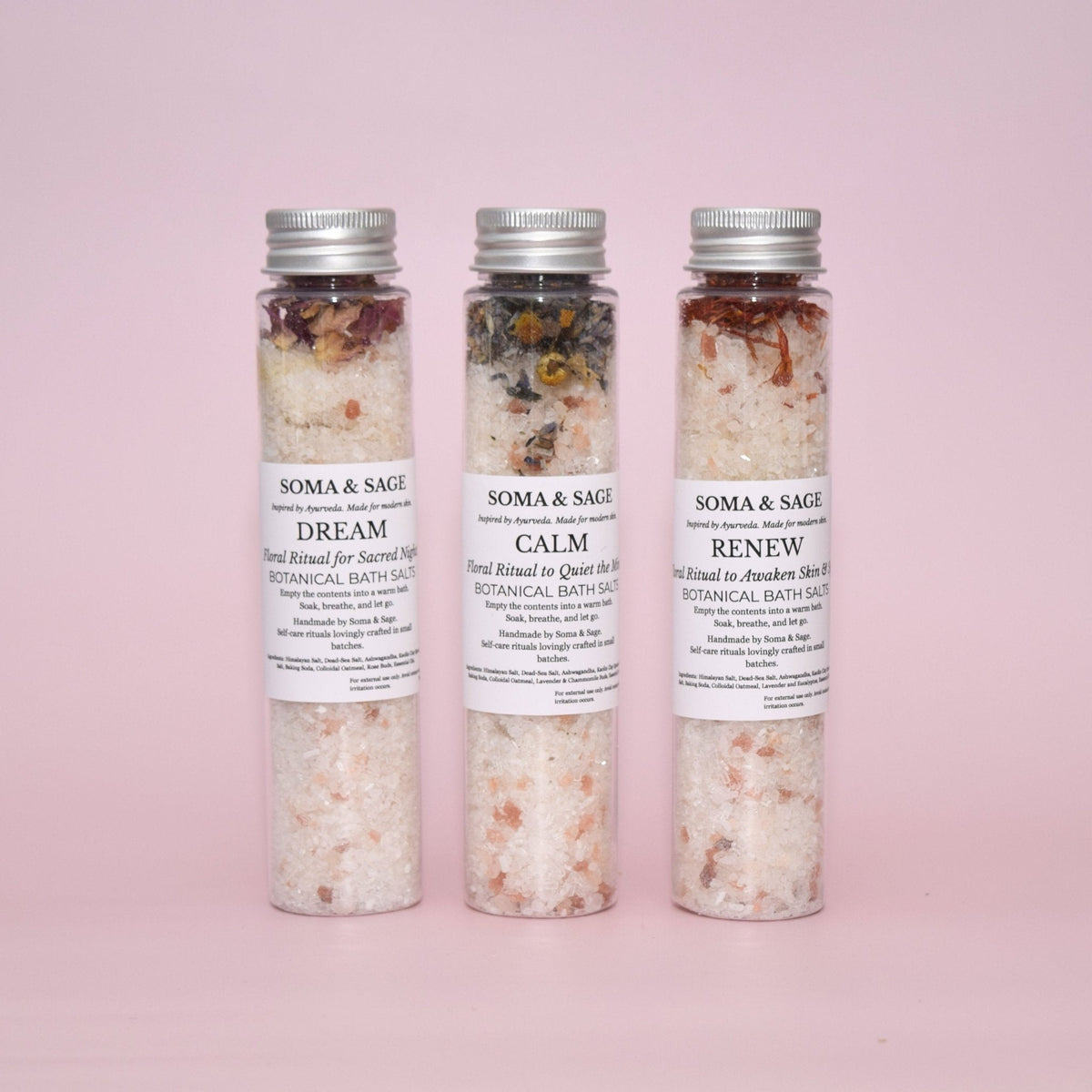 Bath Salt Soak Trio - Calm, Renew & Dream