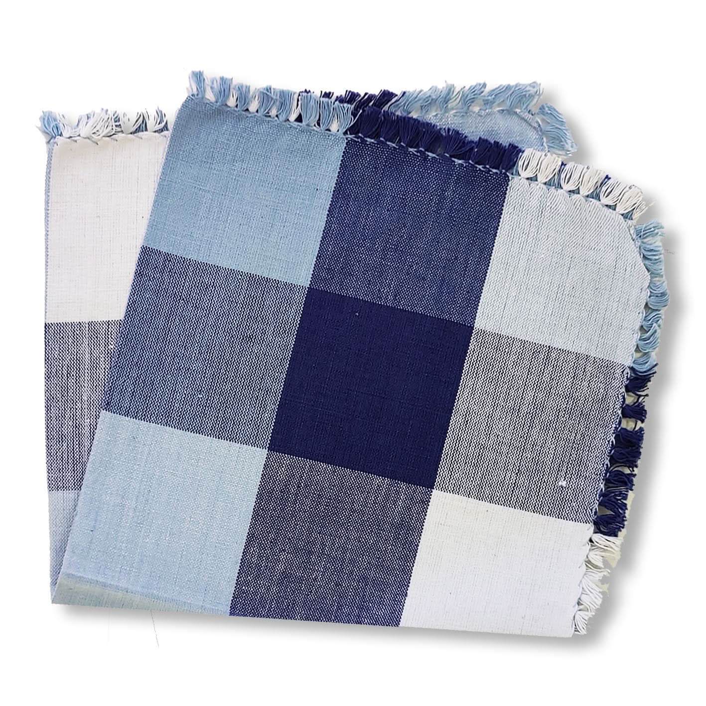 Lemon Tree Blue Denim Cloth Napkin - Set of 4