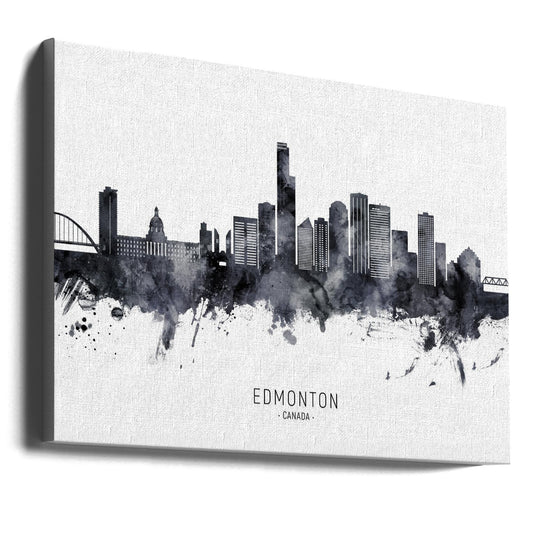 Wall art Edmonton Canada Skyline-0