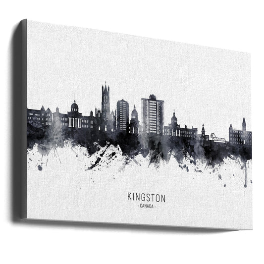 Wall art Kingston Canada Skyline-0