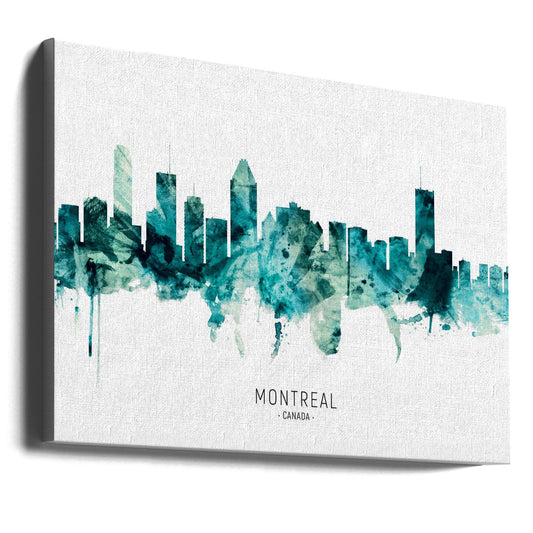 Wall art Montreal Canada Skyline-0