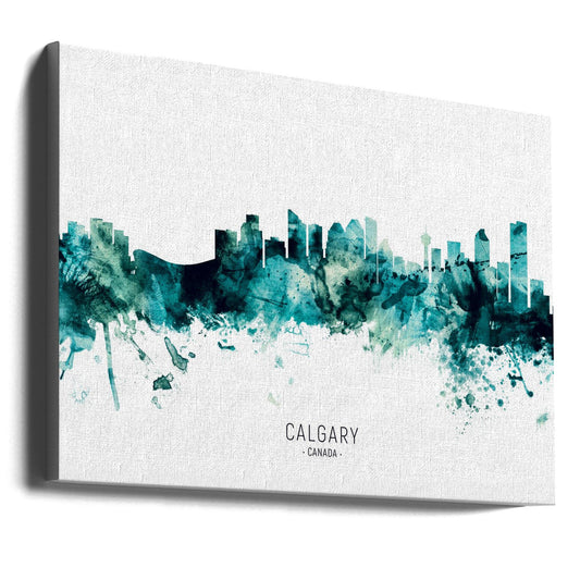 Wall art Calgary Canada Skyline-0