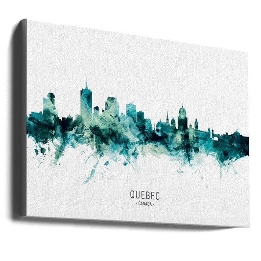 Wall art Quebec Canada Skyline-0