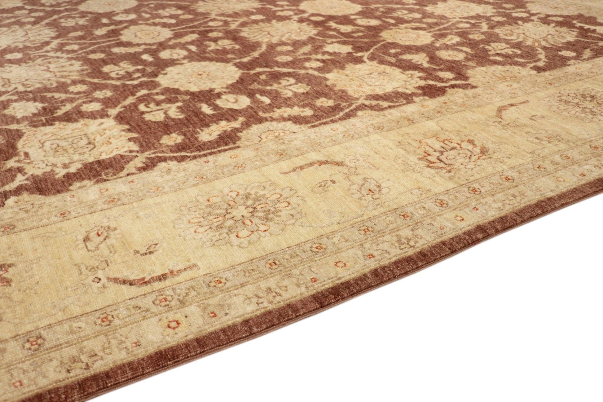 Canvello Ferehan Hand-Knotted Lamb's Wool Area Rug- 8'6" X 11'3"-3
