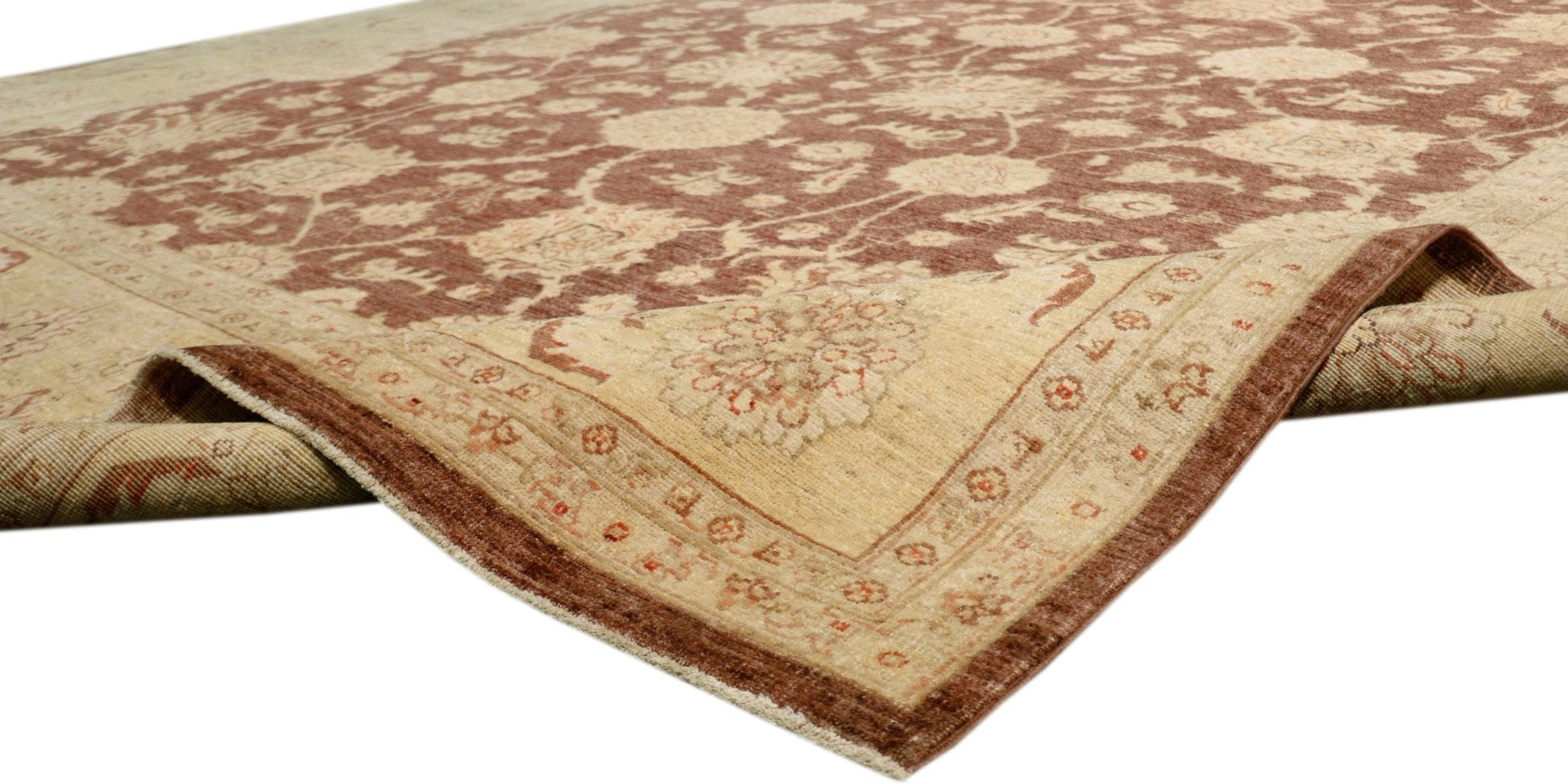 Canvello Ferehan Hand-Knotted Lamb's Wool Area Rug- 8'6" X 11'3"-4
