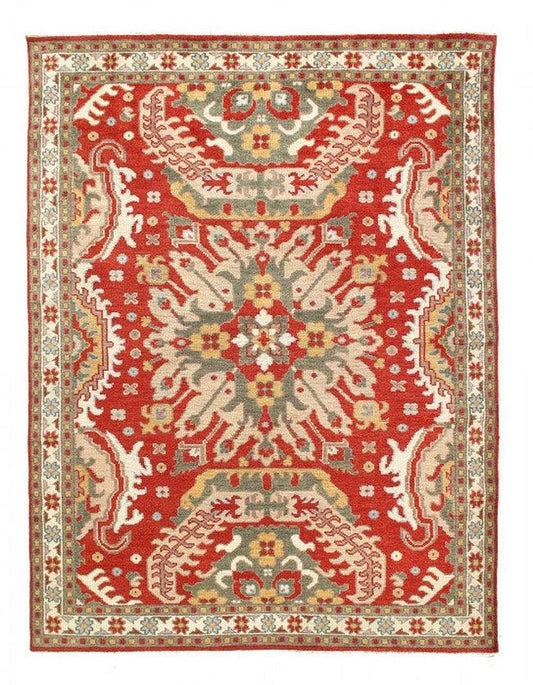 Canvello Fine Hand Knotted Kazak Rug - 7'9'' X 10'1''-0