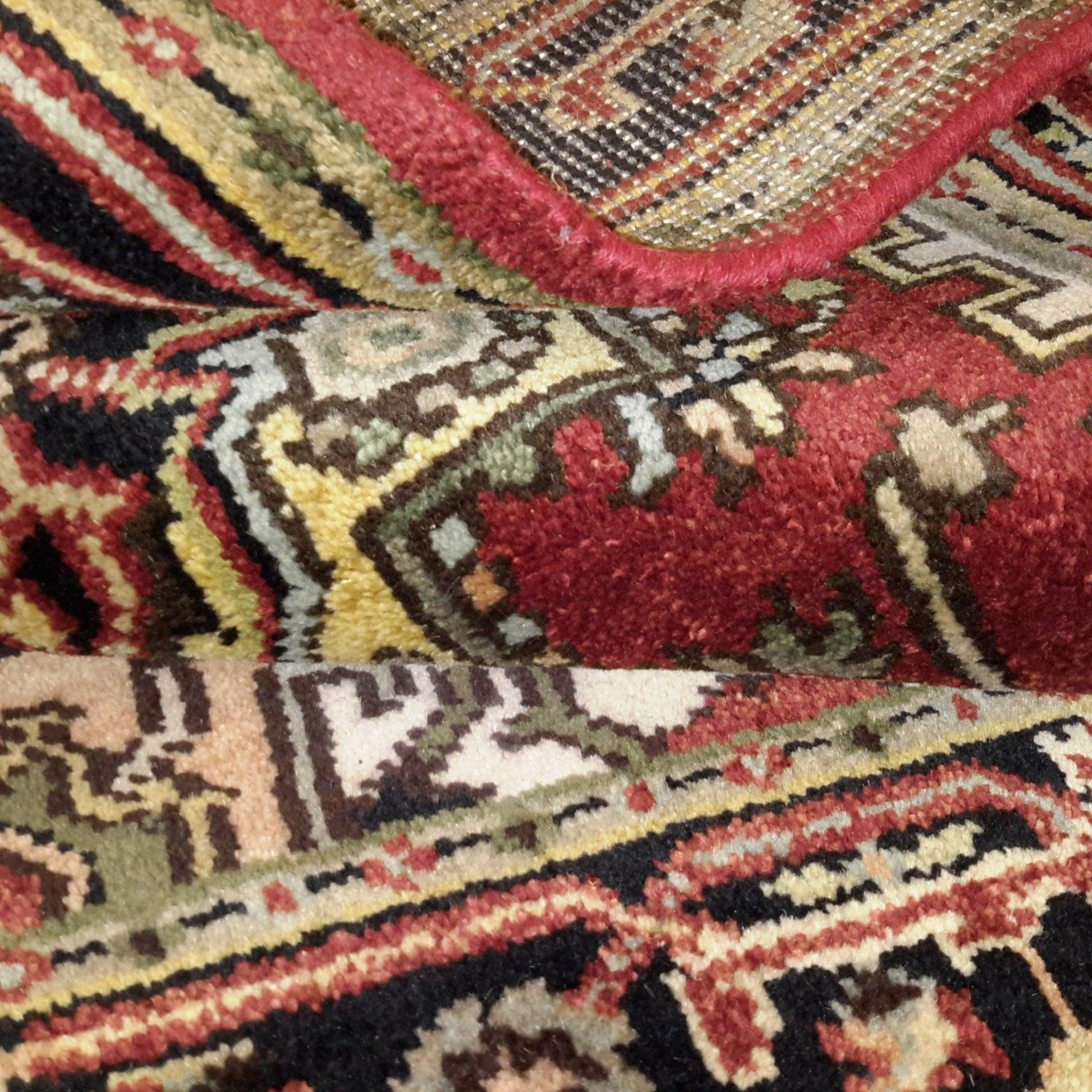 Canvello Hand Made Formal Medallion Indo Serapi Rug - 2'11'' X 5'2''-4