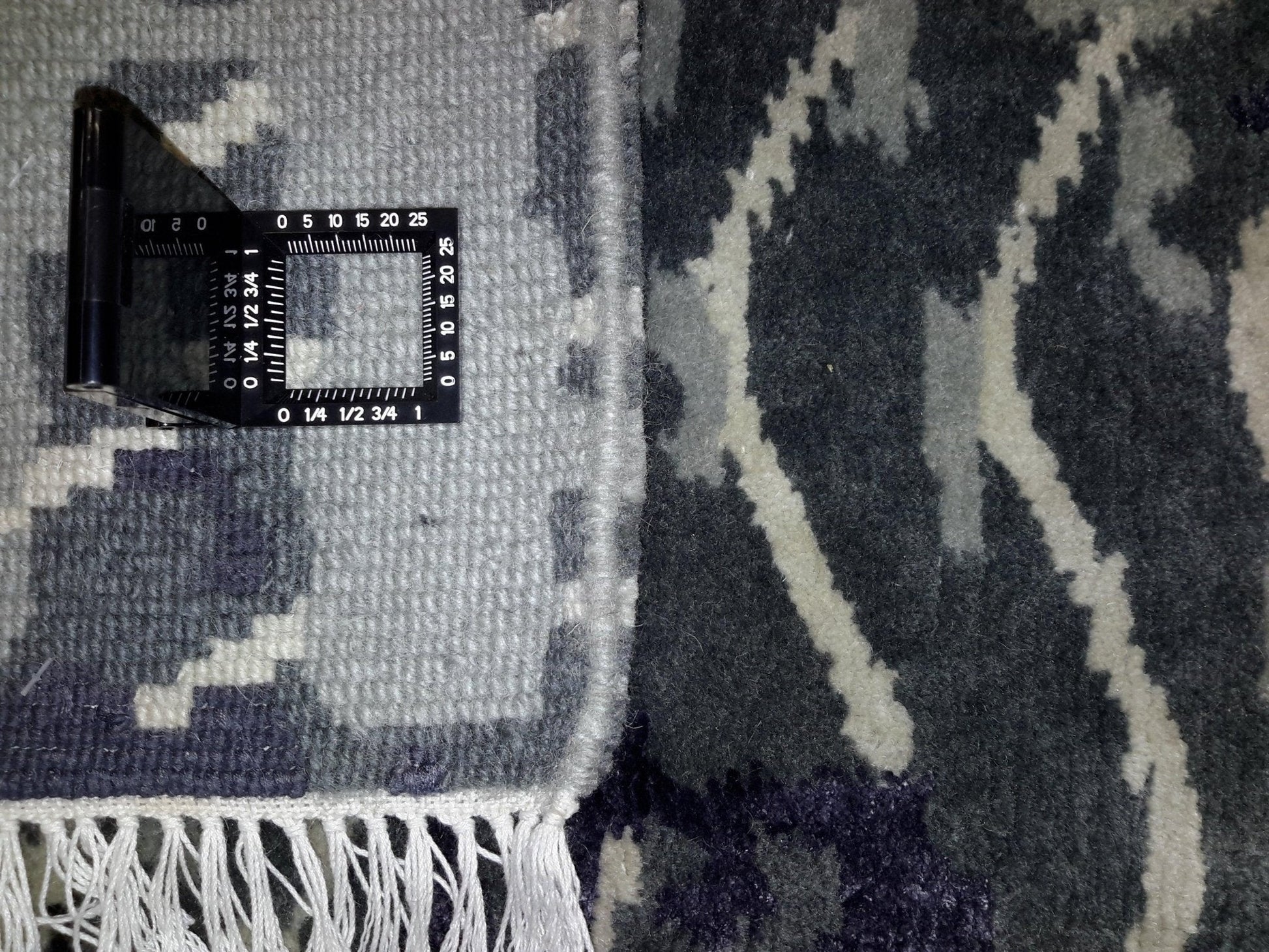 Canvello Hand Made Modern All Over Indo Rug - 6'8'' X 9'8''-4