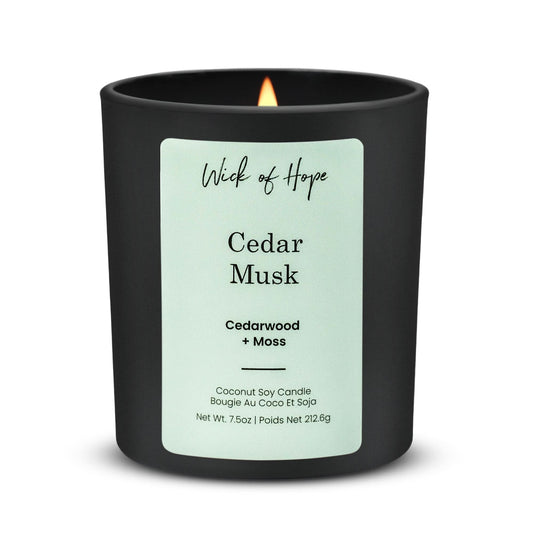 Cedar Musk Candle | Cedarwood + Moss
