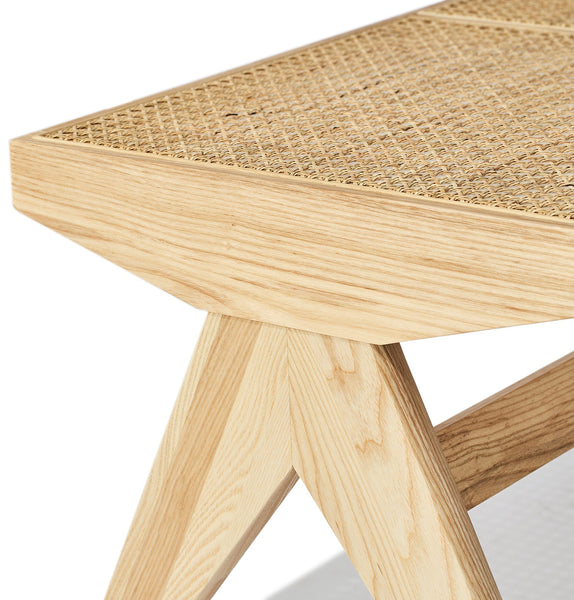 Célia Bench - Ash & Natural Rattan-4