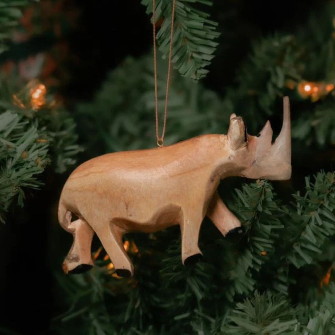 Safari Animals Ornament Set of 6