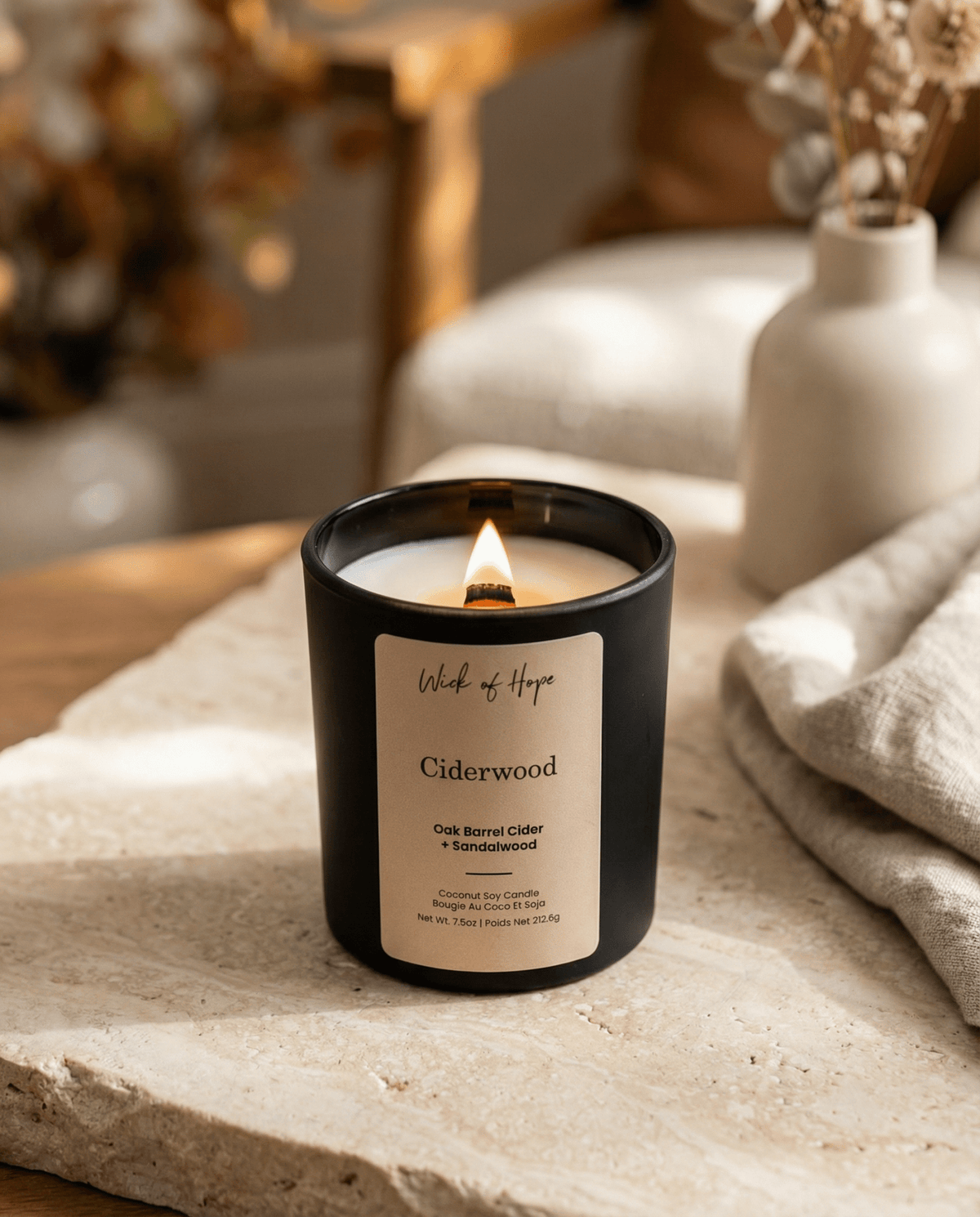 Ciderwood Candle | Oak Barrel Cider + Sandalwood