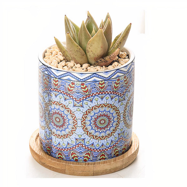 Mandala Planter Set of 4-3