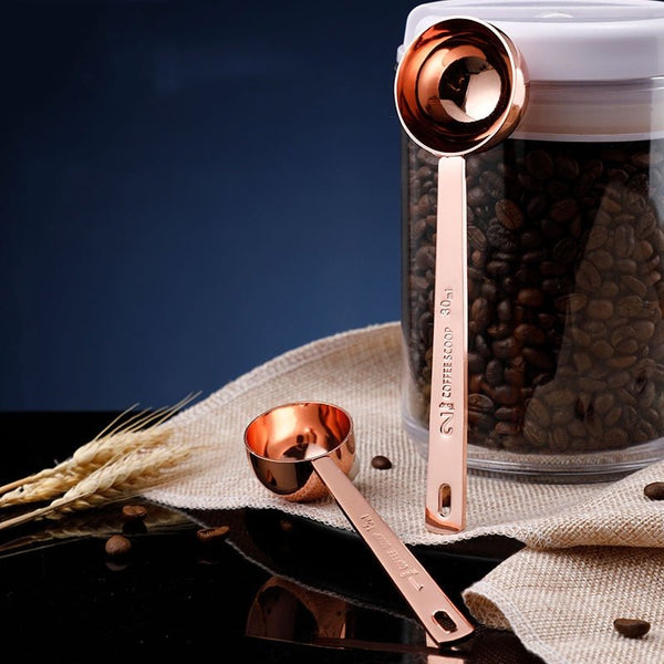 Coffee Scoop Stainless Steel Measuring Spoon Coffee Spoon Silver Gold-8