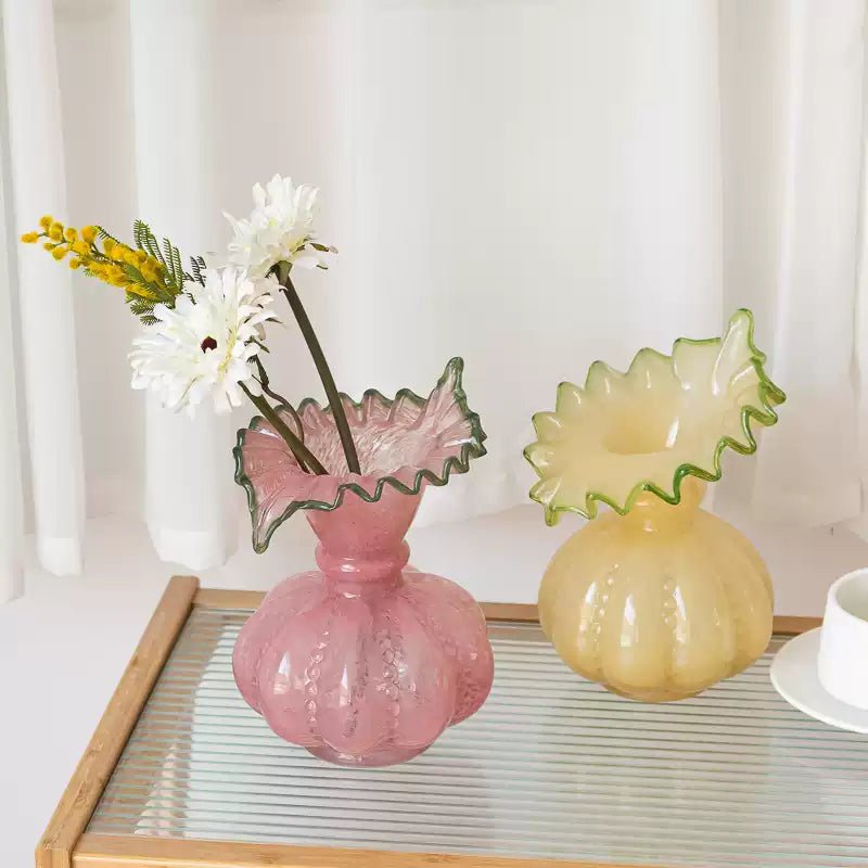 Elegant Jade Glass Flower Vase-2