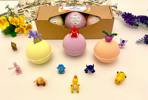 Childrens Bath Bomb Gift Set with Toys-0