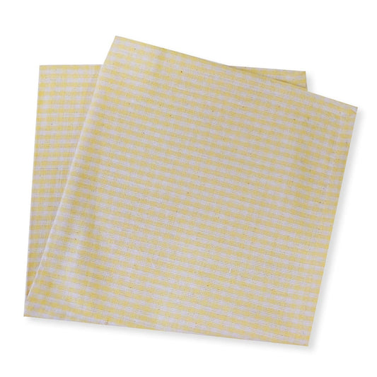 LemonTree Geometric Yellow Cloth Napkin - Set of 4
