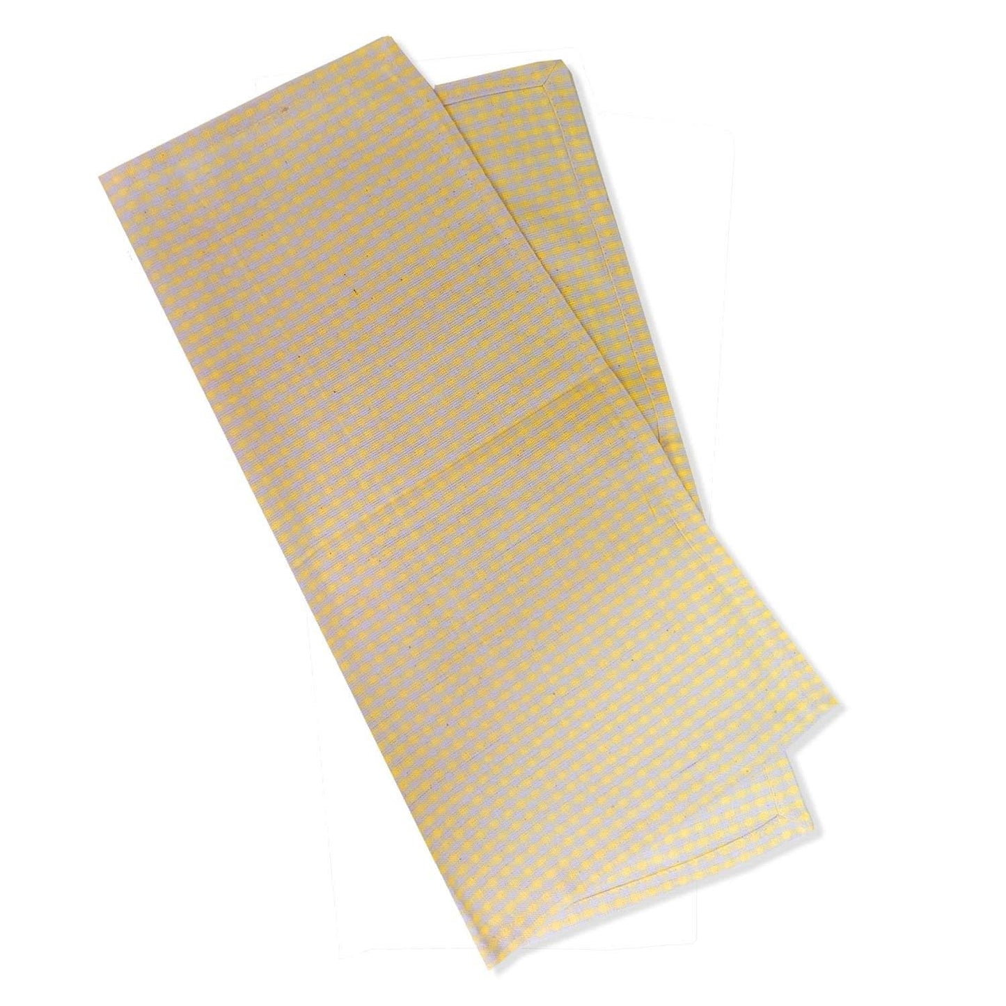 Lemon Tree Geometric Yellow Cloth Napkin - Set of 4